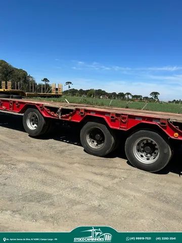 Semi Reboque  prancha NOMA ano 2013, 3 eixos, agrícola cangurú.  - Foto 6