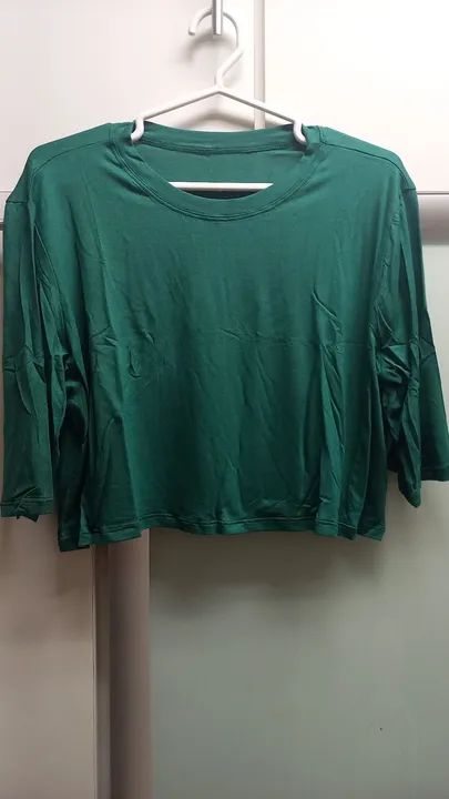 Camiseta lisa e crop liso - Foto 2
