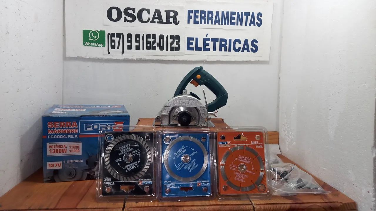 Serra mármore completa e com 3 discos, entrego  - Foto 4