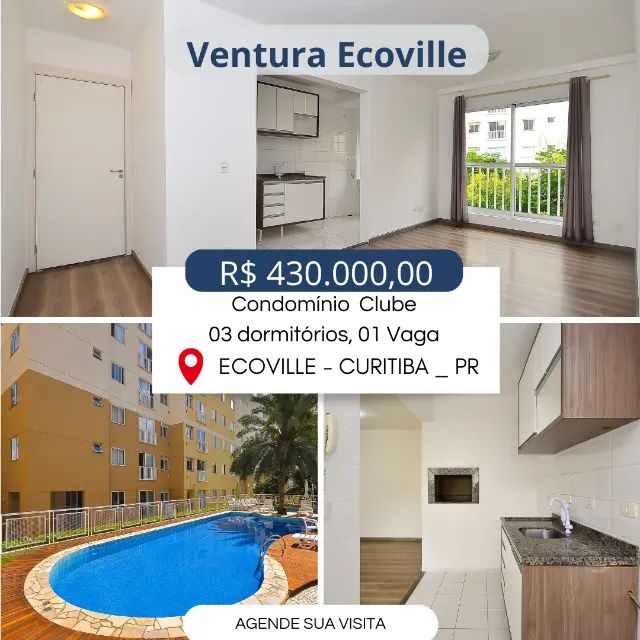 Captação de Apartamento a venda na Rua Professor Pedro Viriato Parigot de Souza - de 3841/3842 ao fim, Cidade Industrial, Curitiba, PR