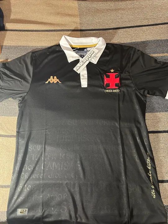 Camisa Vasco III - 100 anos camisas negras (nova com etiqueta)