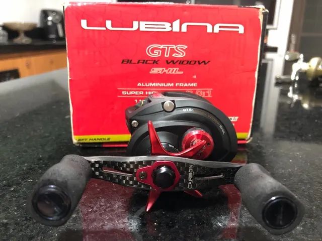 Reel rotativo Marine Sports Lubina Black Widow GTS izquierdo color