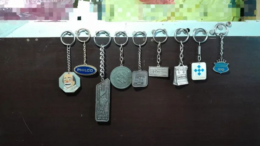 Coleção De Chaveiros Antigos - Vários Tipos (R$ 15,00 Cada/R$ 100,00 Todos)