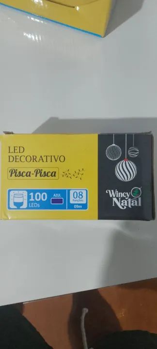Pisca pisca led  azul e branco  - Foto 2