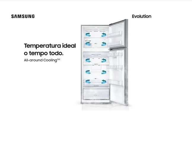 Geladeira Samsung Inverter 460L Duplex Inox Look RT46 Bivolt - Foto 6