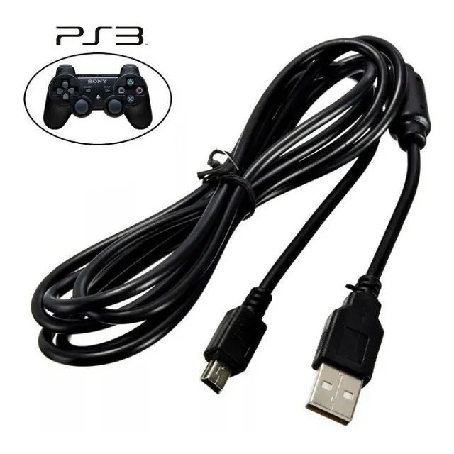 Cabos Usb Para Carregar Controle De Ps3 Com 2m - Foto 4