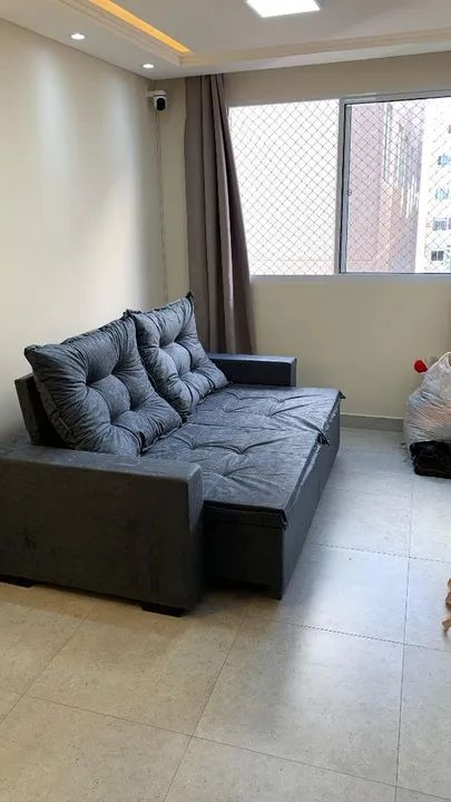 Sofá retrátil e reclinável 2mt 1800$ reais novo direito do fabricante. - Foto 5