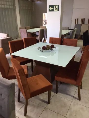Mesa 8 cadeiras madeira maciça  - Foto 2