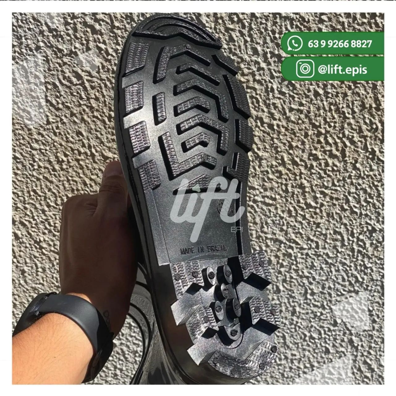 BOTA PVC IMPERMEÁVEL CANO LONGO  - Foto 4