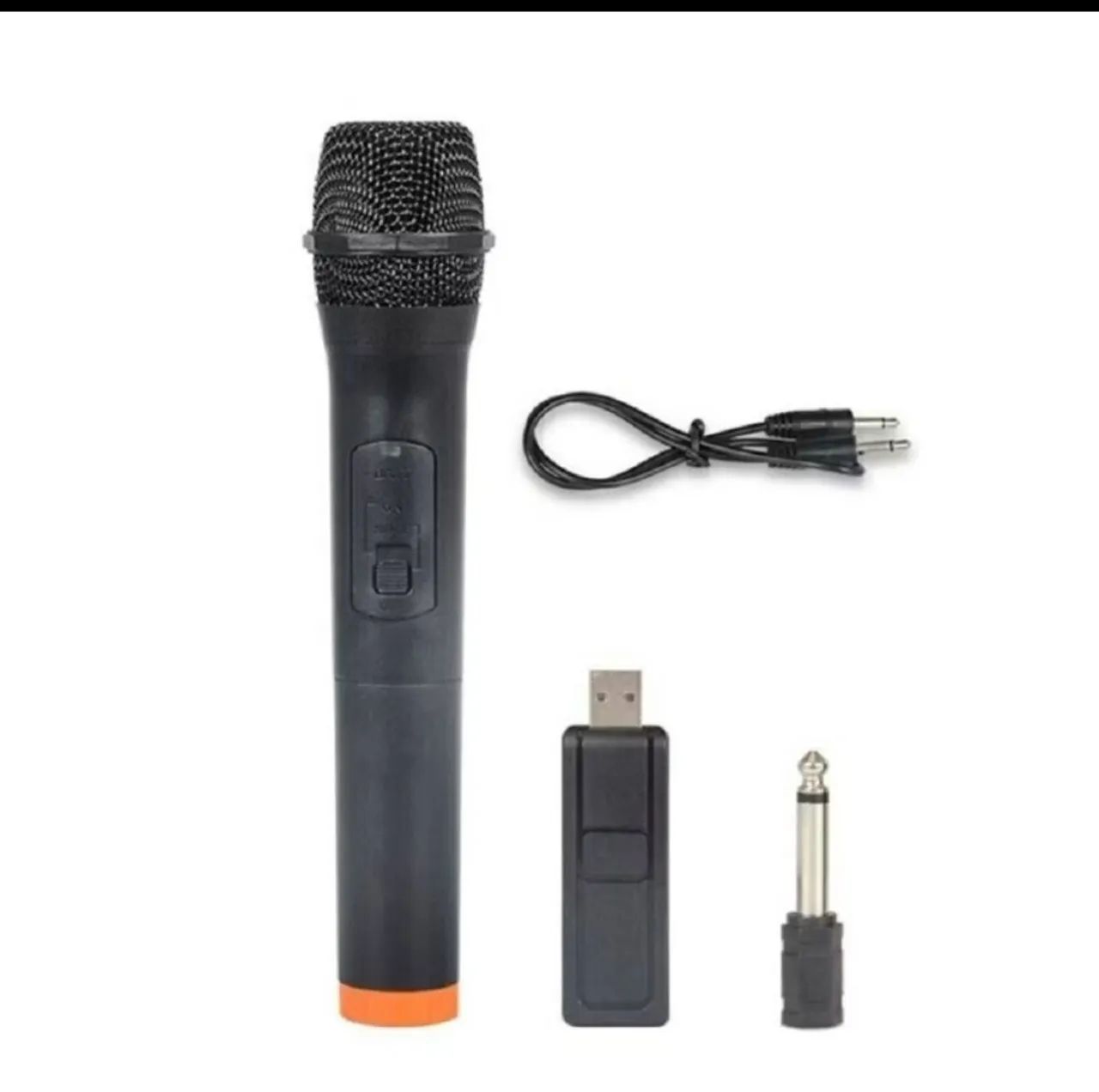 Microfone Sem Fio Profissional Wireless Portátil Preto