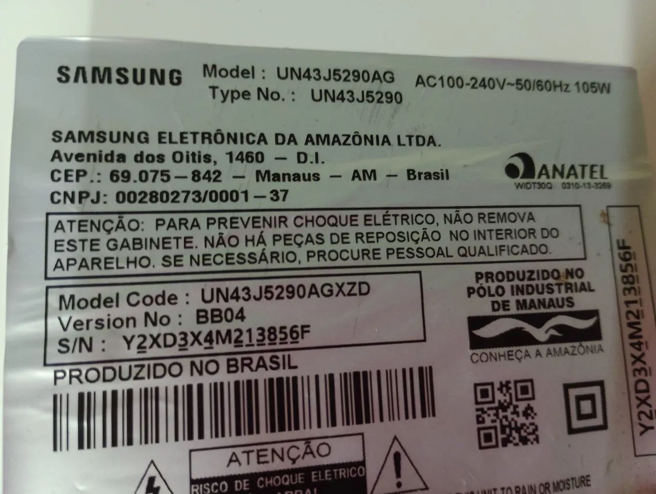 PLACA FONTE TV SAMSUNG UN43J5290AG - Foto 2