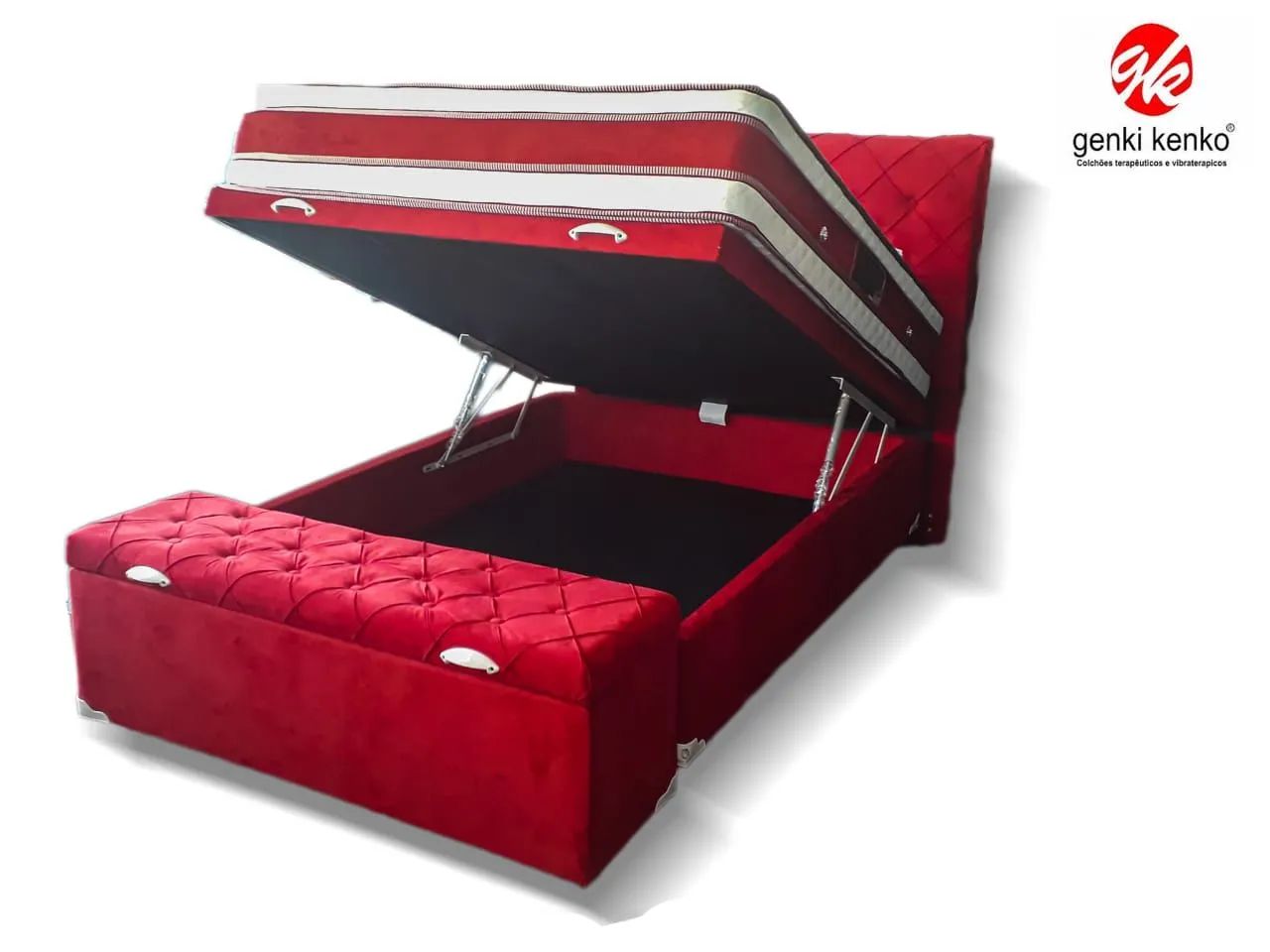 Colchão molas e cama box bau Promoção!