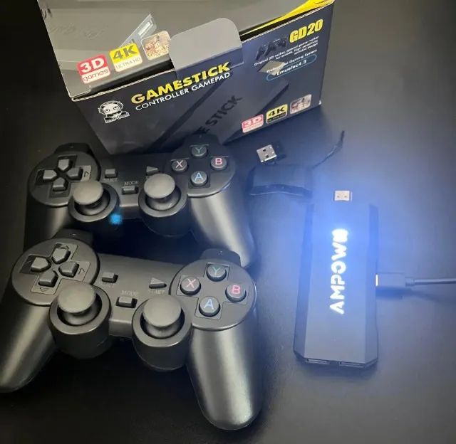 Video Game Retrô GD20 Lançamento! 2 controles 128GB - Foto 4
