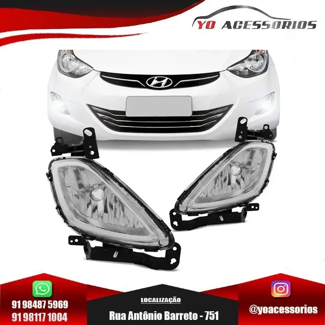 Farol Auxiliar Hyundai Elantra 2011 à 2015 - LD LE - MSL