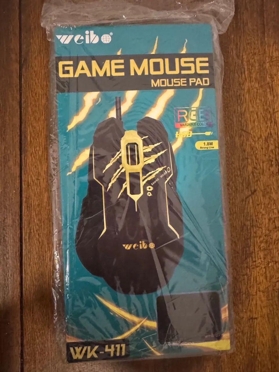 Mouse Gamer WEIBO WK-411 com LED RGB - Foto 2