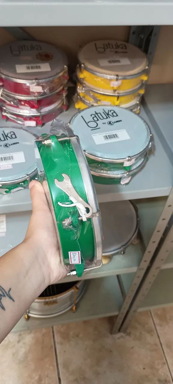 Tamborim 6" polegadas sortidos Batuka na promoção  - Foto 2
