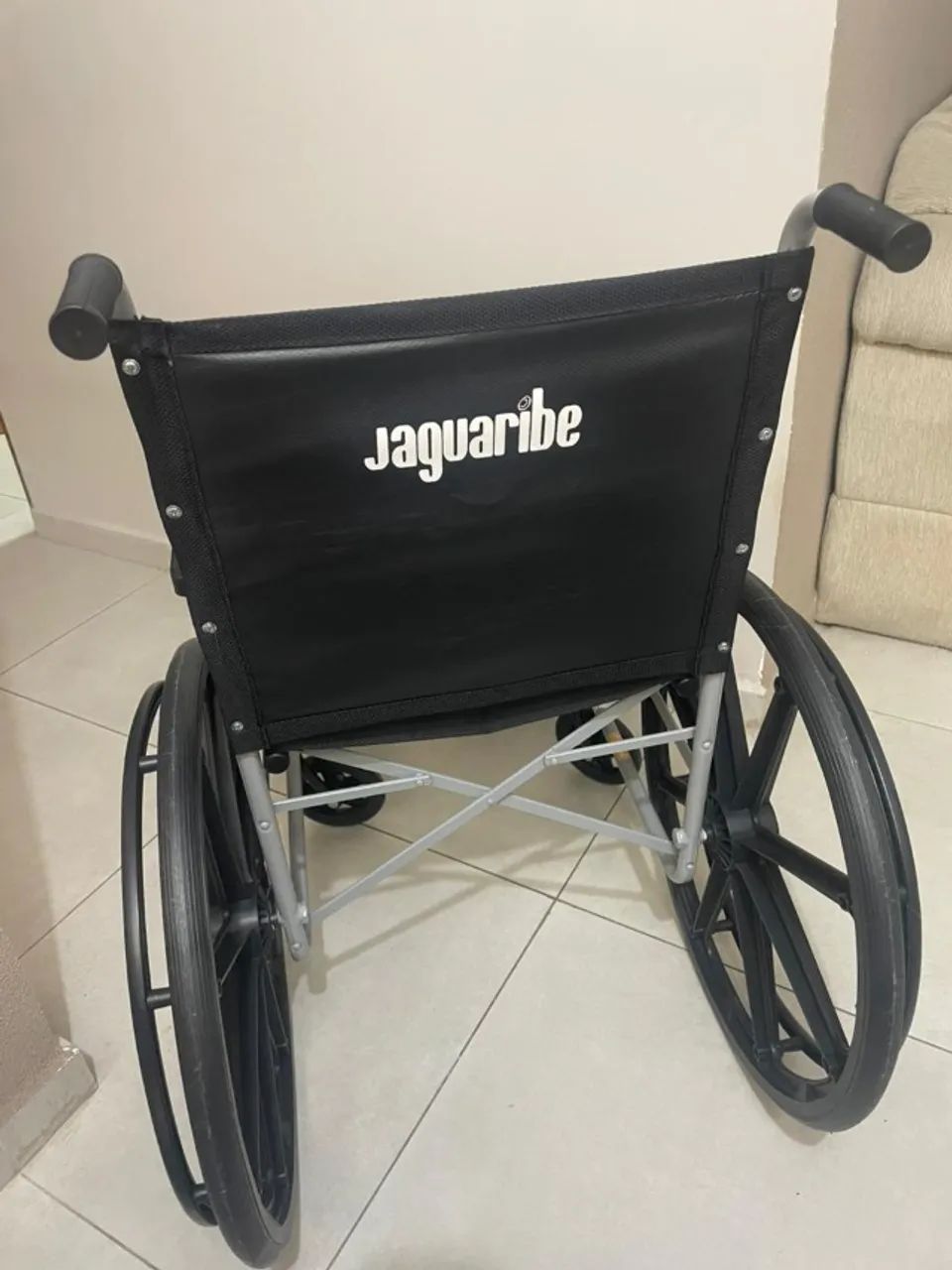 Cadeira De Roda Aço Nylon Jaguaribe - Foto 3