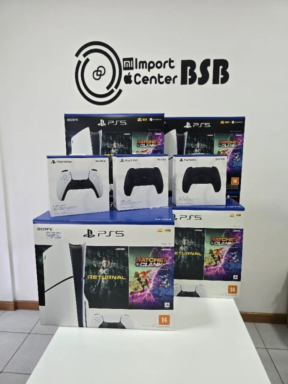 Promoção PS5 Mídia Física Slim + 2 Jogos, Novos Lacrados com Garantia Loja Física