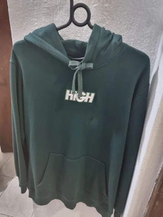 Moletom original High verde musgo USADO - Foto 2