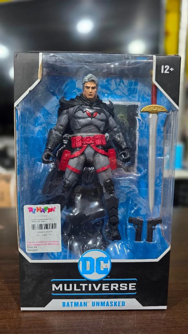 Boneco Batman Unmasked Thomas Wayne Flashpointn DC Multiverse Mcfarlane