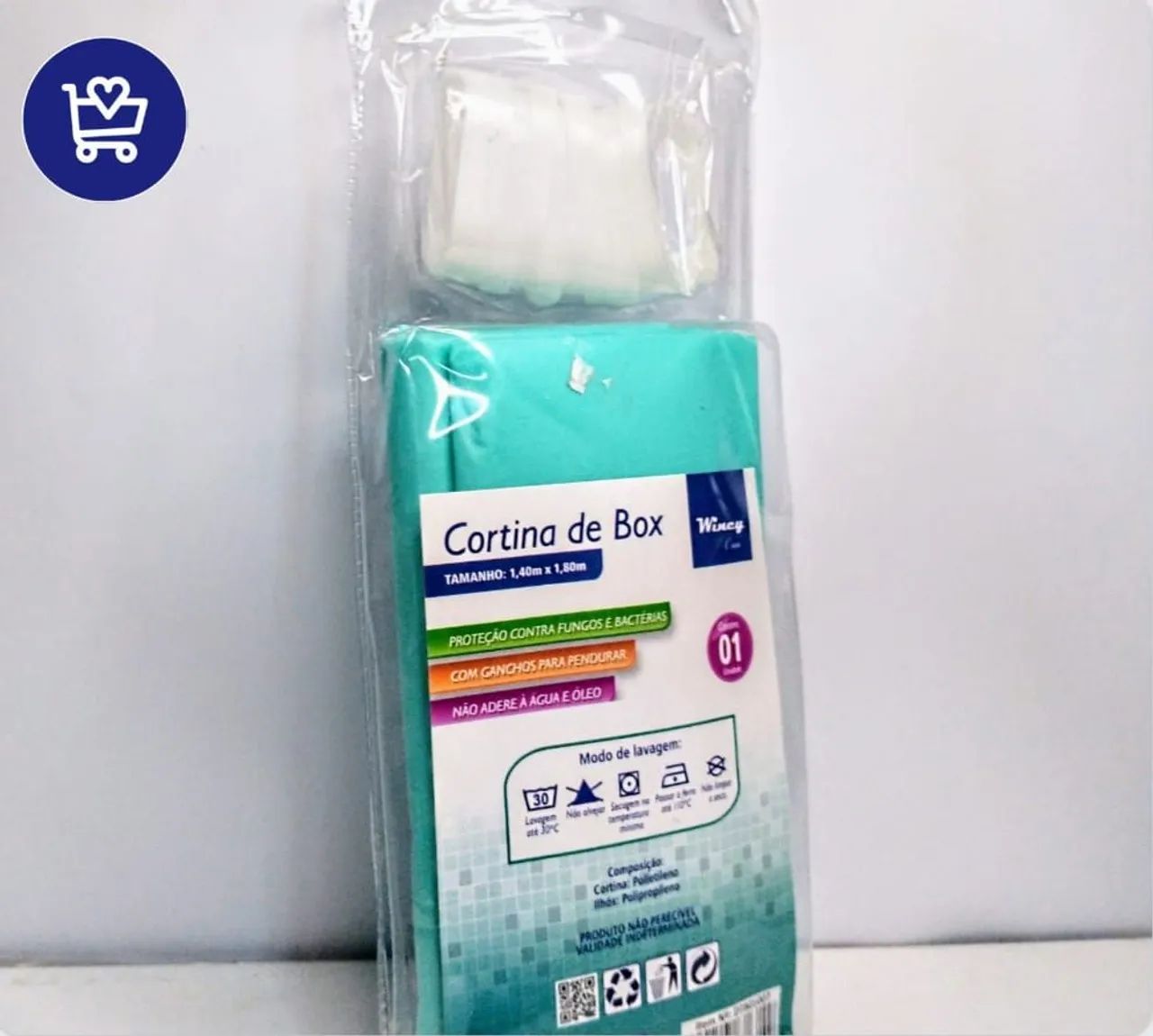 Cortina de Box para Banheiro - Proteção contra Fungos e Bactérias - Foto 2