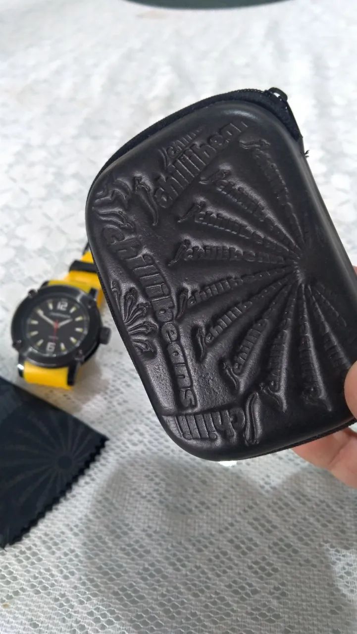 Relógio Masculino Chilli Beans com Pulseira Amarela - Foto 4