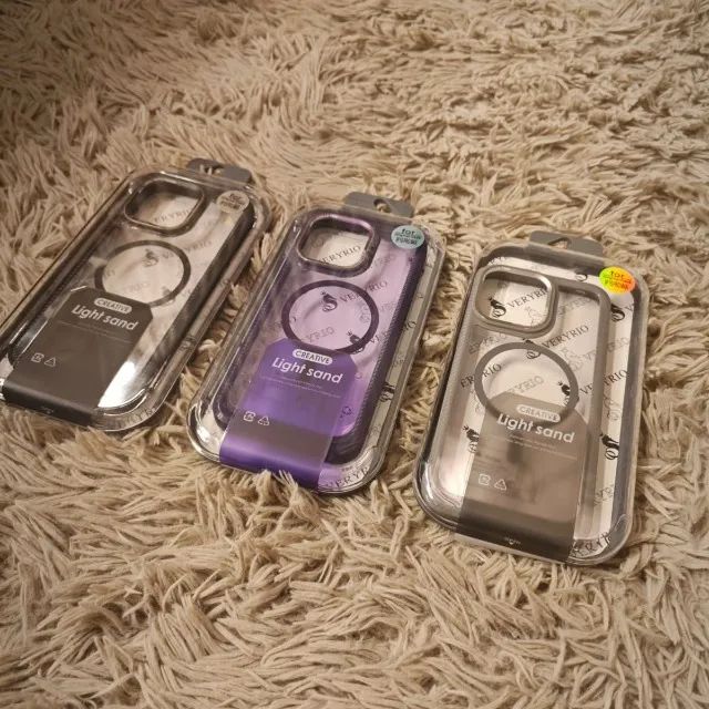 Capa de Celular Light Sand Com Película para Câmera Modelo Iphone - Foto 4