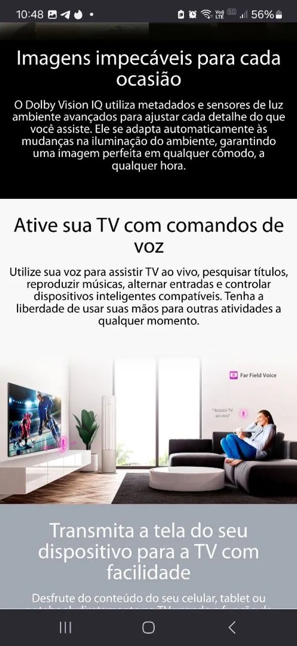 Smart TV QLED 55" 4K Toshiba 55C450NS - Foto 4