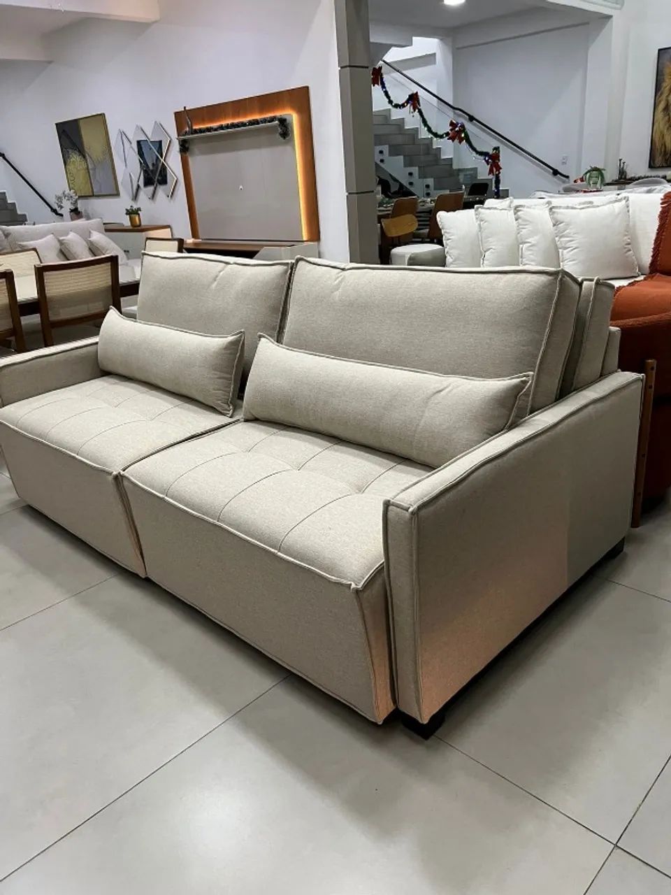 SOFÁZÃO CAMA!  sofá SLIN 3 em 1 Em Outlet ss  moveis - Foto 4