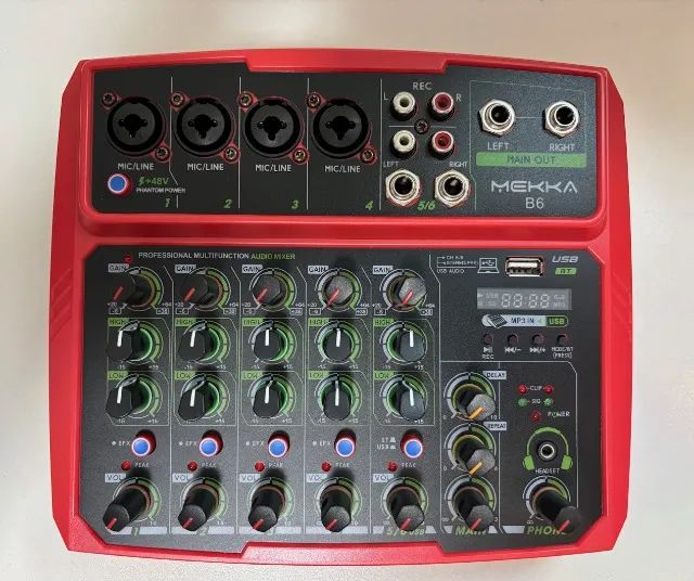 Mesa de som 6 Canais USB Bluetooth - Foto 3
