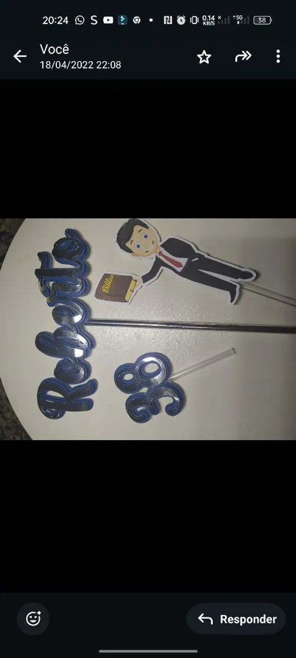 Topos de bolo Personalizados - Foto 4