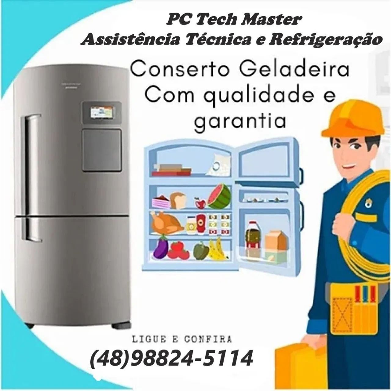 PC Tech Master - Assistência Técnica e Refrigeração Geladeira / Refrigerador - Foto 5