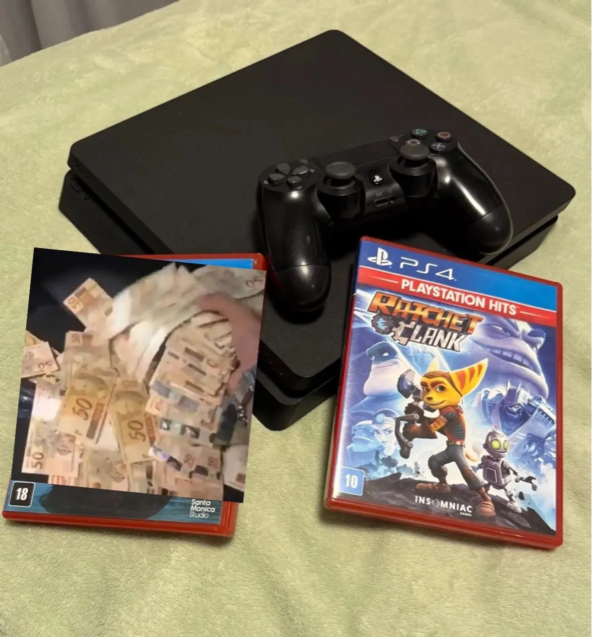 Playstation 4 + Jogos + Controle