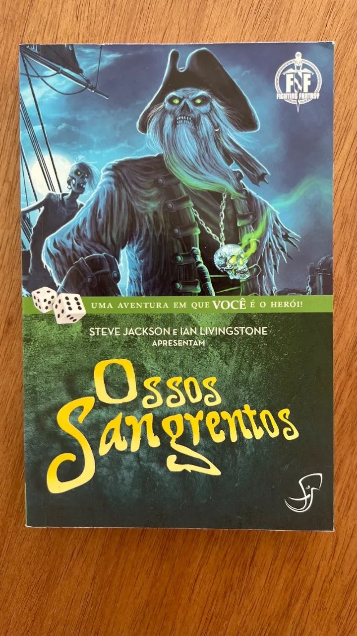 Livro jogo, ossos sangrentos, steve jackson e ian livingstone - Foto 4