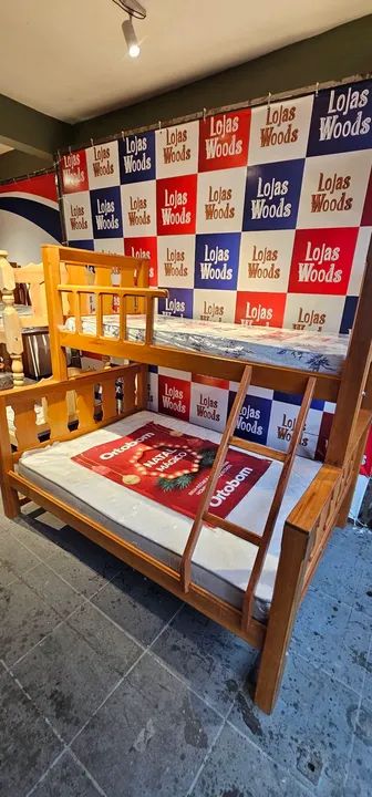 Beliche de madeira maciça Conjulgado Casal Solteiro  - Foto 2