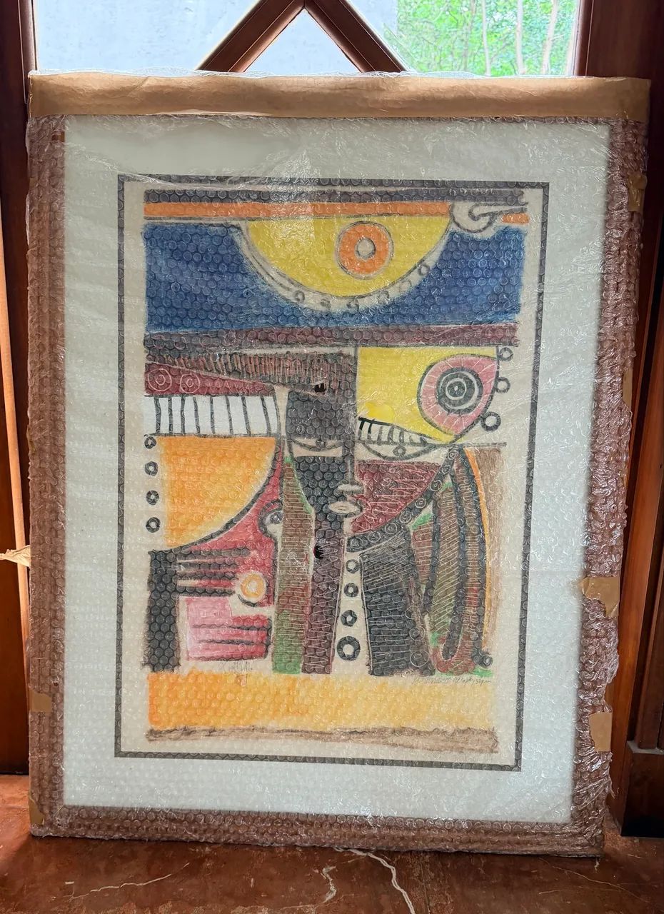 COLEÇÃO LINDA! 4 quadros de Ciprien Kablan - originais! - Foto 5