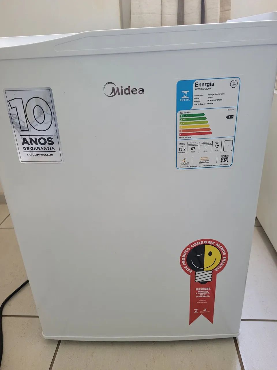 Geladeira Midea 67 Litros - 10 Anos de Garantia no Compressor - Foto 3