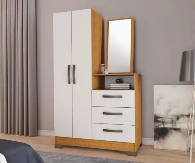 Cômoda NT 5165 2P 3G C/ Espelho Notável Móveis 