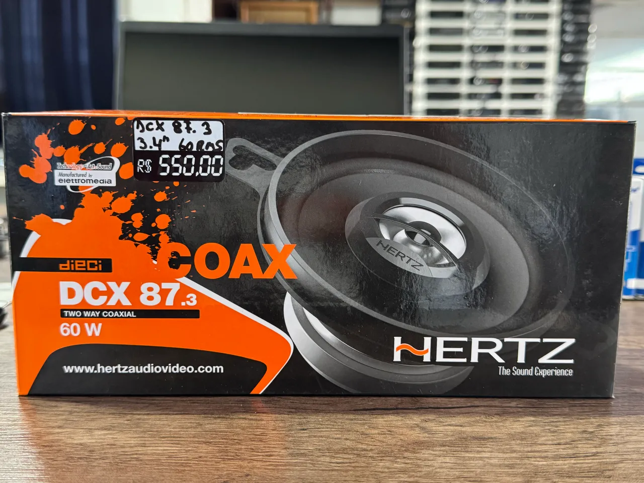 Hertz dcx 460.3 80rms 4x6? original italiano na promoção so 398,00