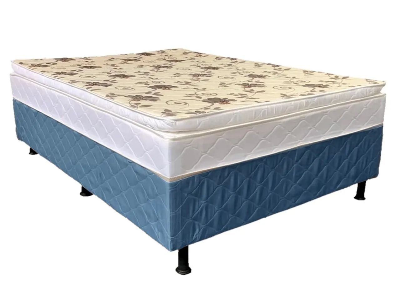 Cama Box Casal 5 cm espuma + colchão D 20 - Foto 3
