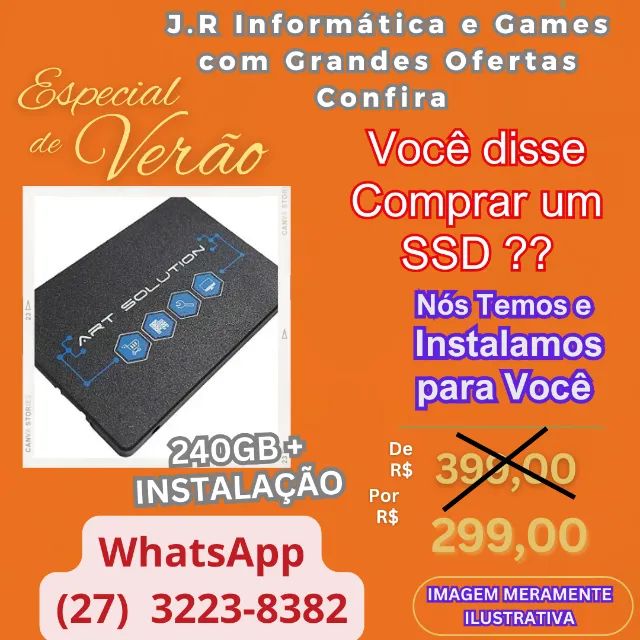  SSD com Instalação - Velocidade e Performance para o Seu Computador!
