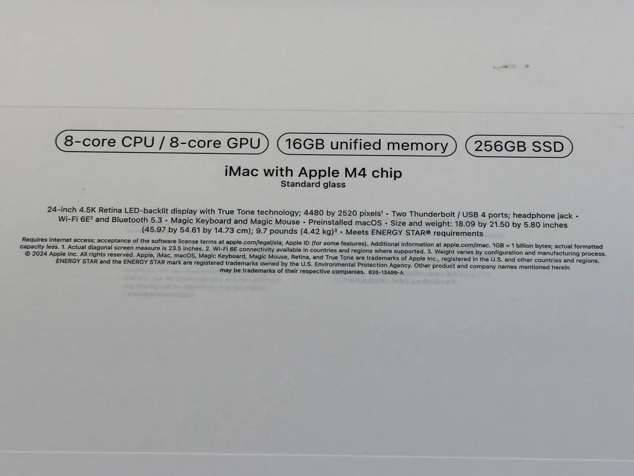 iMac 24 Polegadas M4 16GB 256SSD - Novo/Lacrado - Pronta Entrega - Aceito Troca  - Foto 4