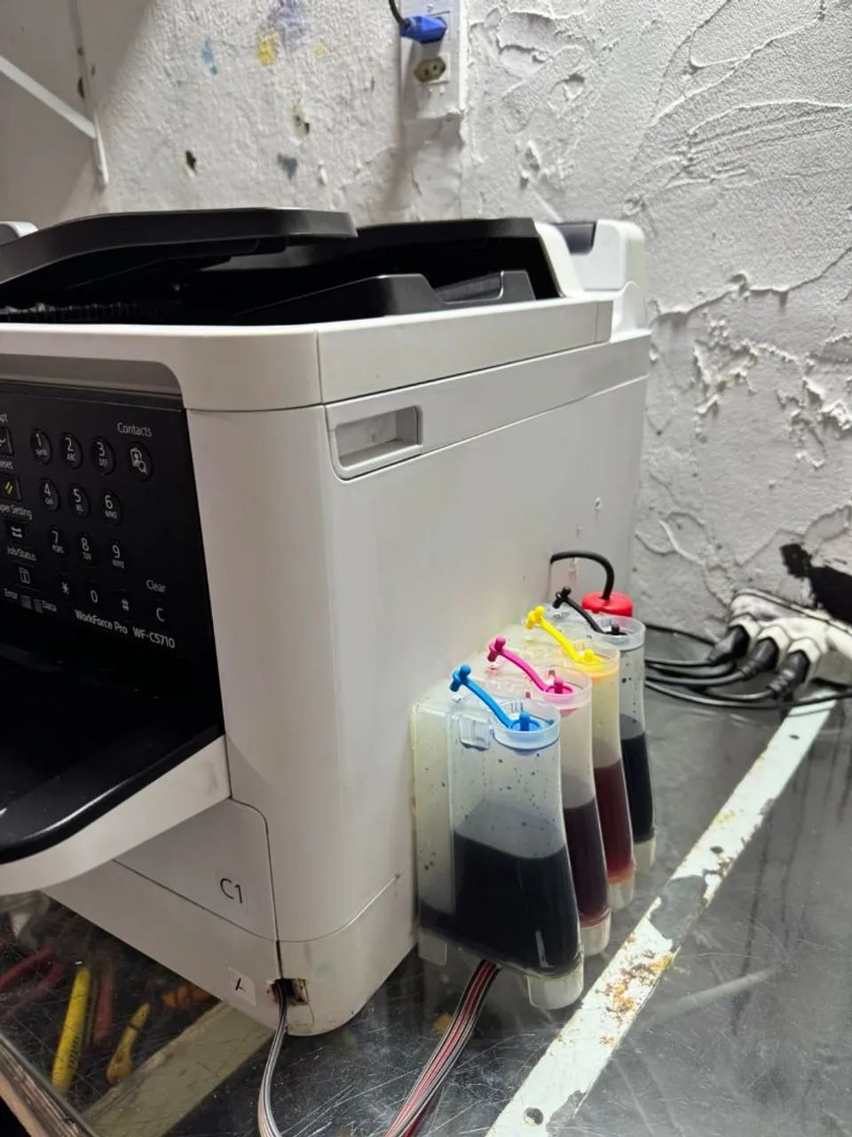 Impressora Epson workforce wf5710 bulk instalado,com menos de 100 páginas, com garantia  - Foto 2