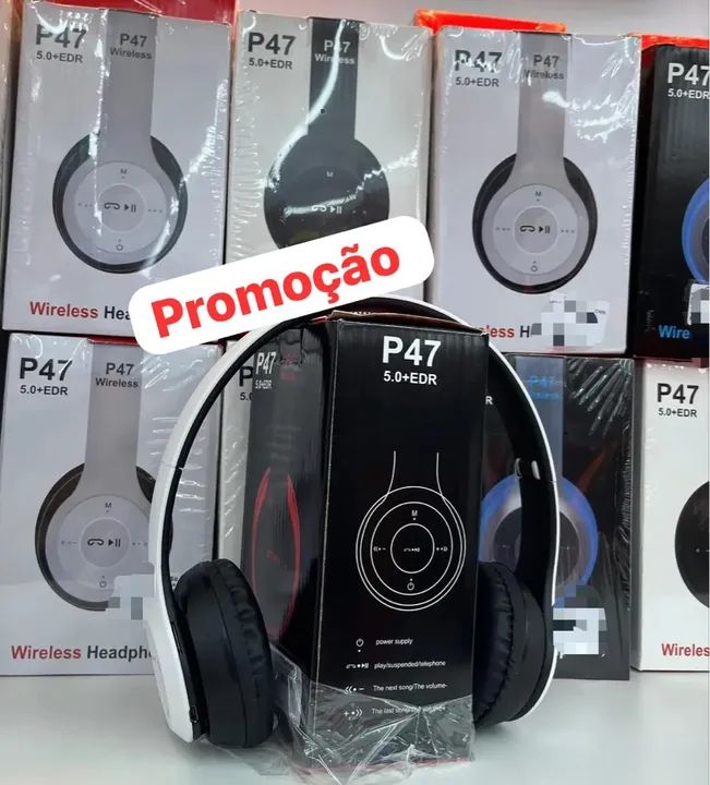 Fone de Ouvido Bluetooth P47 - Novo - Promoção