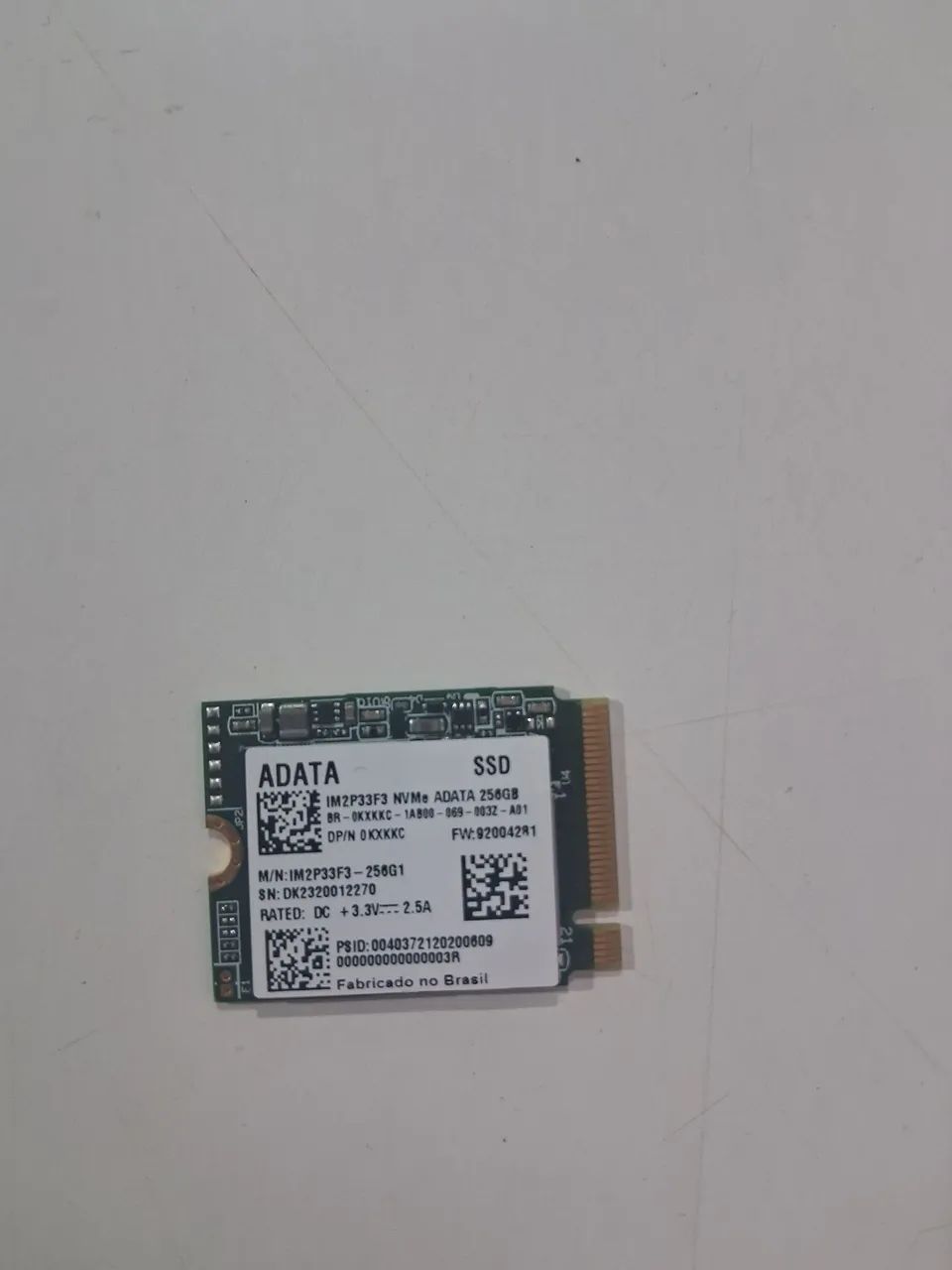 Nvme adata 256GB64617794567425120