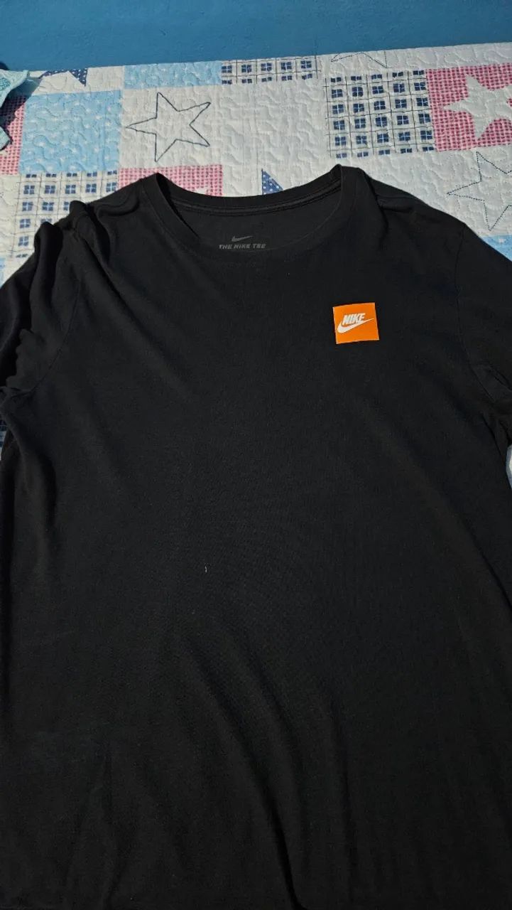Camiseta Preta Manga Longa Nike - Foto 4
