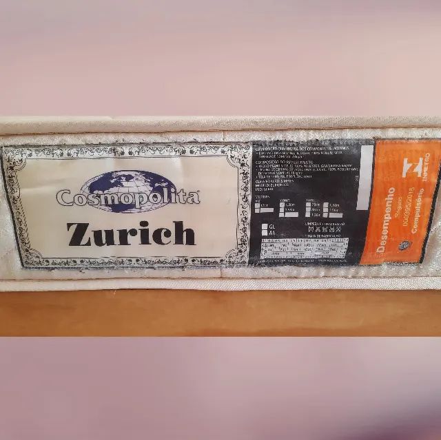 colchão Zurich - Cosmopolita D28 (espuma) - novo R$680,00 - Foto 5