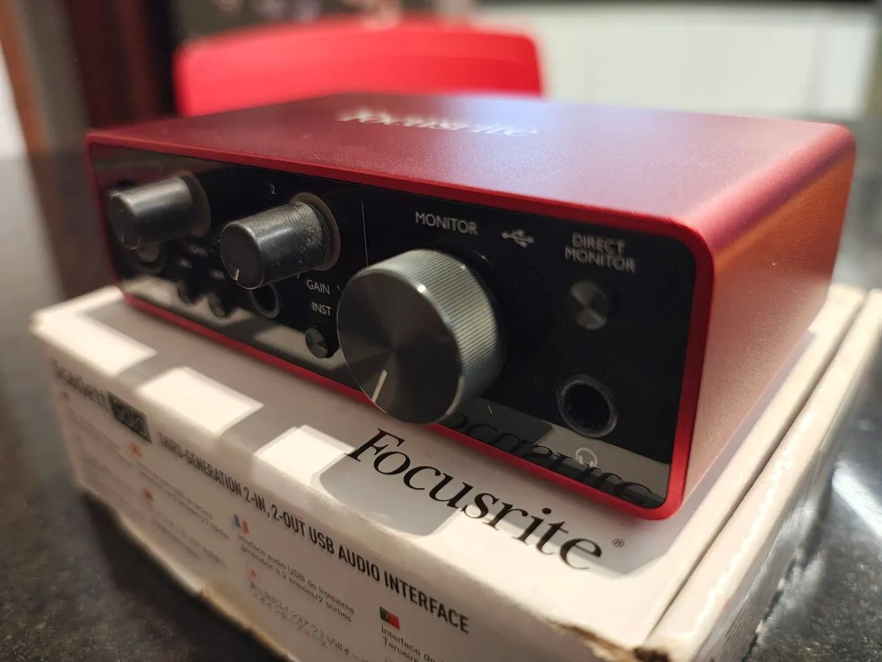 Interface de áudio Focusrite Scarlett Solo - Instrumentos musicais