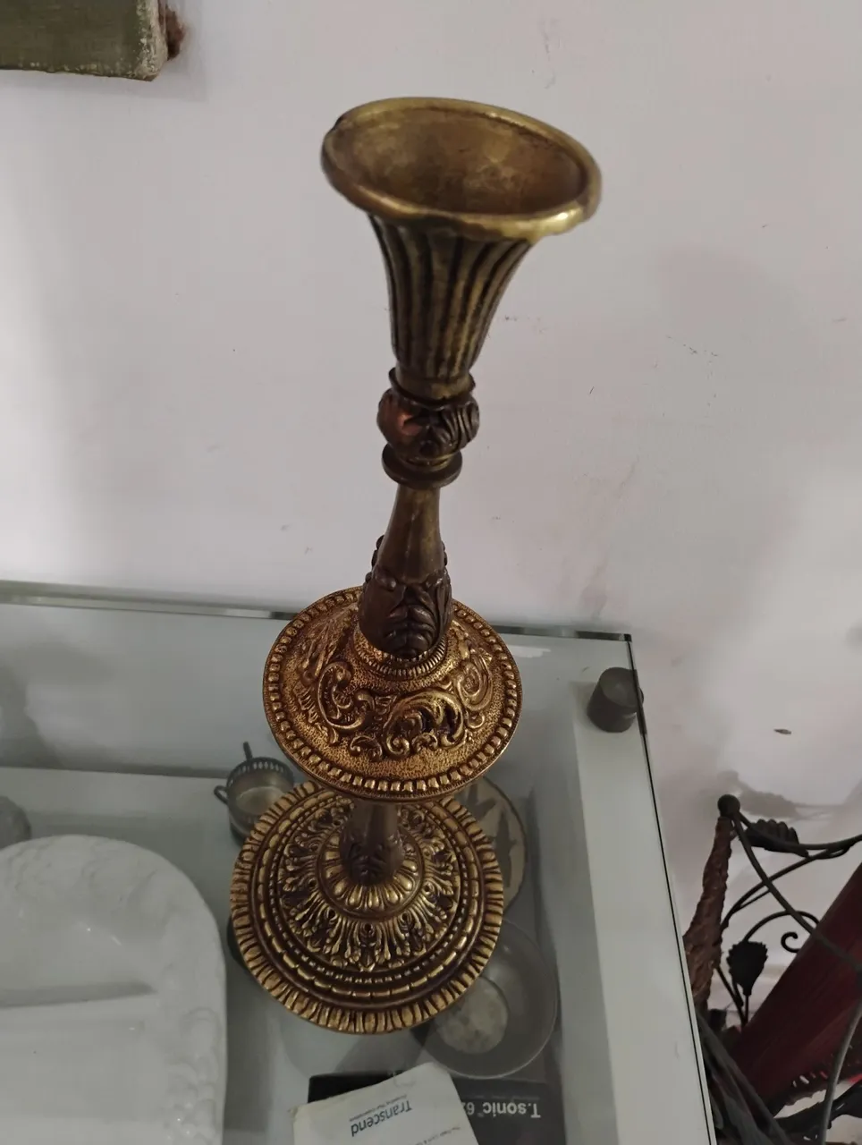 Candelabro Decorativo Dourado