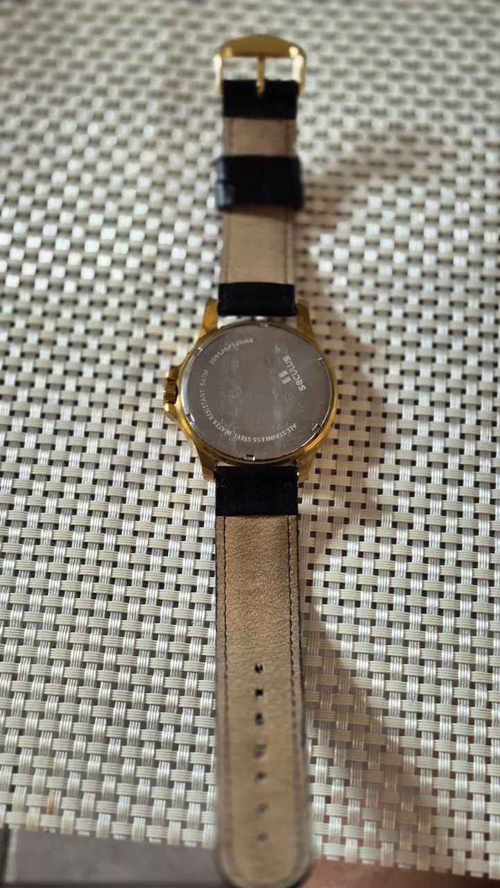 Relógio Seculus dourado - Foto 5